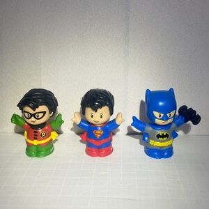 Mattel little people superheroes figurines